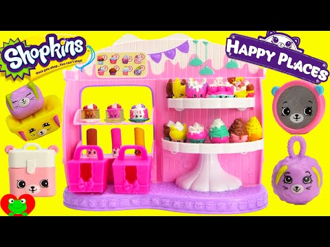 Shopkins Frosted Cupcake Queen Cafe with Happy Places Video