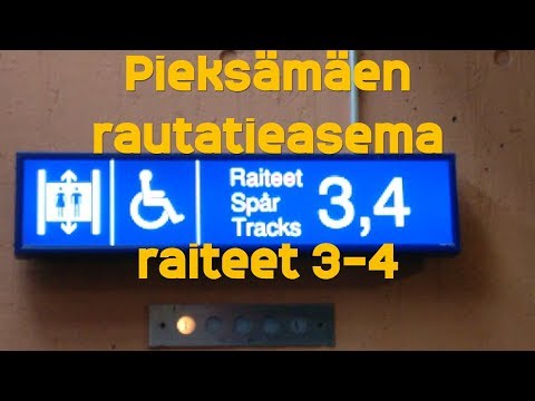 Hissivideo: Pieksämäen rautatieasema, raiteet 3–4 - 1981 KONE