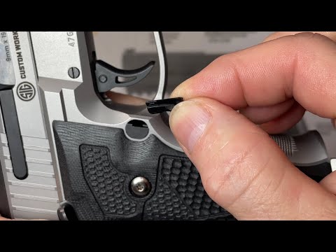 SIG Sauer P226 X-FIVE (U.S. Version) extended magazine release removal and installation