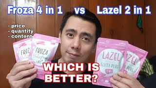 Download lagu 3 FACTS | FROZA GLUTA PURE 4 IN 1 VS LAZEL GLUTA PURE 2 IN 1, WHICH IS BETTER? REAL TALK REVIEW mp3