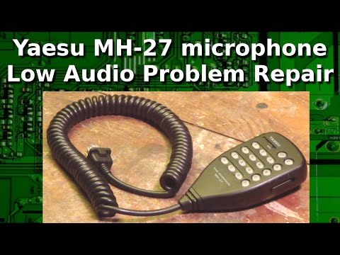 Ham Radio - Yaesu MH 27 microphone low audio fix