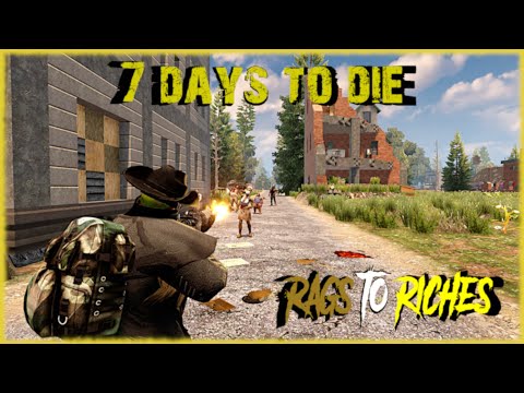 7 Days to Die | Alpha 19 | Rags to Riches Series | S1E9 | Day 35 Horde Using Electric Fence Post