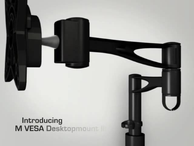 Video teaser per M VESA Desktopmount - screen on the desk