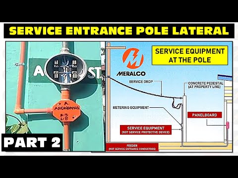 SERVICE ENTRANCE POLE LATERAL   SERVICE EQUIPMENT METER POLE CONNECTION - EP 12.1 PART 2