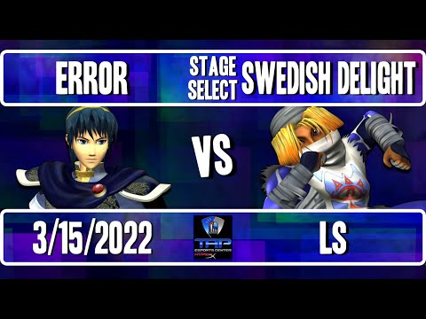 Stage Select 21: Error (Marth) Vs. Swedish Delight (Sheik) - LS