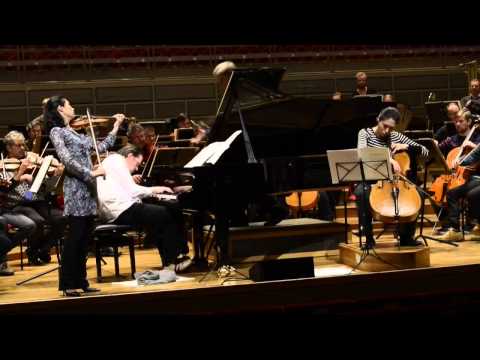 The Royal Stockholm Philharmonic Orchestra rehearsing with Trio con Brio Copenhagen