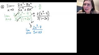 4/8 - 4/9 Hon PreCalculus Lesson - Practice with Limits