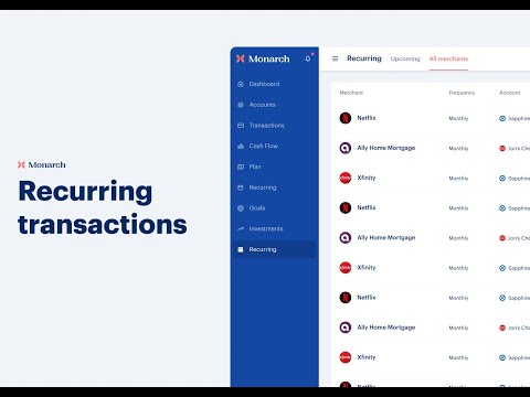 Track Recurring Bills & Subscriptions | Monarch Money