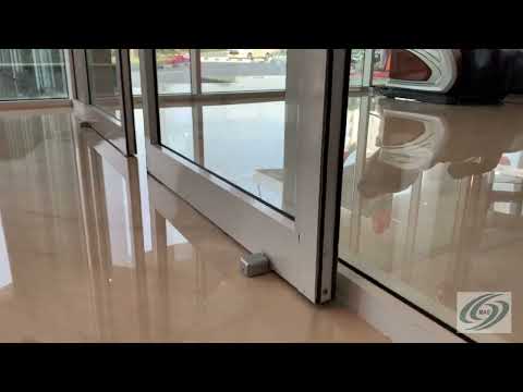 Sliding door operator installation, Peony Hotel Dubai