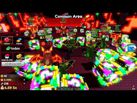 i got infinity Magmew & infinity Lucky Block - Escape Tsunami For Brainrot