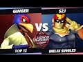 LACS 4 Top 12 - Ginger (Falco) Vs. S2J (Captain Falcon) SSBM Melee Tournament