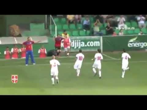 AMAZING GOAL FROM CORNER (Serbia  - Moldova)