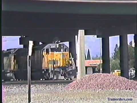 Classic Railroad Series 307 - Santa Fe and SP at Colton Crossing April 15, 1988