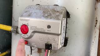 Light the pilot on a gas water heater with a Honeywell electric igniter