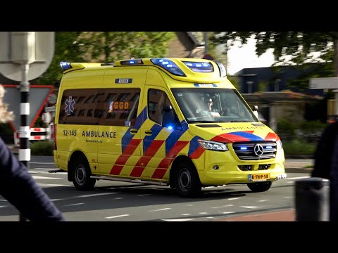 [Primeur] A1, Otaris S Ambulance 12-145 Haarlem naar melding in Velserbroek