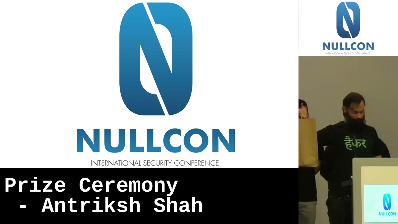 Private: Nullcon Berlin 2024 | Prize Ceremony by Antriksh Shah