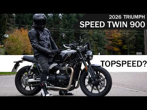 2026 Triumph Speed Twin 900 // Top Speed and Acceleration // German Autobahn test