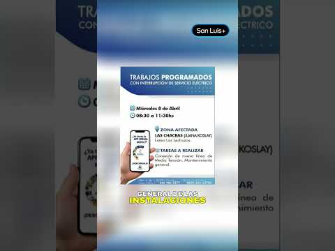 Servicios y actividades en distintos puntos de la provincia.