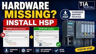 TIA Portal | How to Install HSP (Hardware Support Package) | Add Missing Hardware