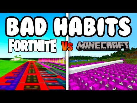 Ed Sheeran - Bad Habits (Fortnite vs Minecraft)