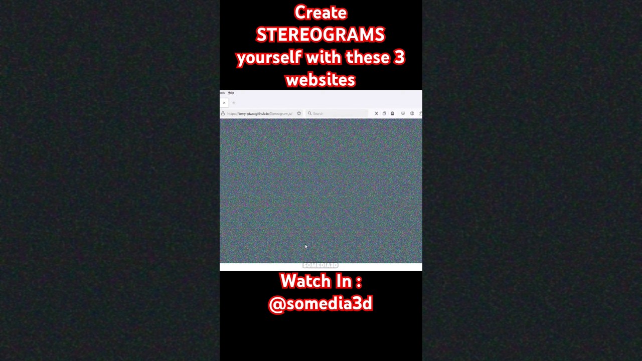 Create stereograms yourself with 3 websites free #stereogram #diy #3dimages #magiceye
