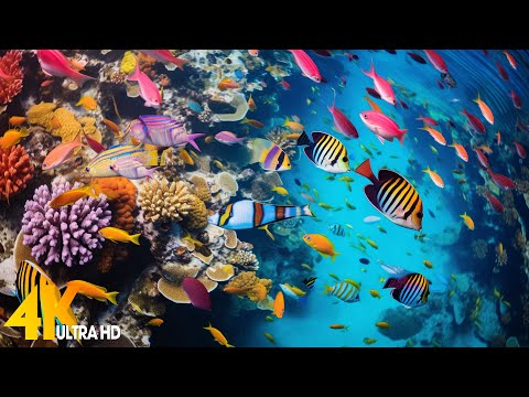 4K Stunning Underwater Wonders of the Red Sea + Relaxing Music.