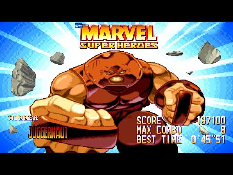 ADAM WARLOCK ENDING - JUGGERNAUT HEAD CRUSH - SPECIAL COMBO - MARVEL SUPER HEROES マーヴル・スーパーヒーローズ