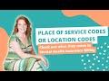 What are Place of Service Codes 02, 10 & 11 for Mental Health Insurance Billing?