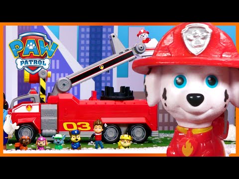 Marshall and Rubble Save the Science Fair! - PAW Patrol Compilation - Toy Pretend Play for Kids