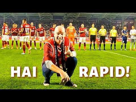 We were invited by Rapid Bucharest for all access game experience