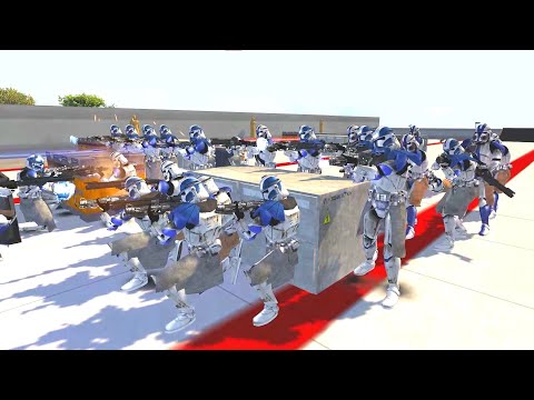 Arc Troopers VS Stormtroopers | Galaxy At War (Mod) | NPC Wars