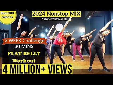 DWD#102 | 30mins Daily BELLY FAT BURN Workout | Easy Exercise to Lose weight 3-5kgs #dancewithdeepti