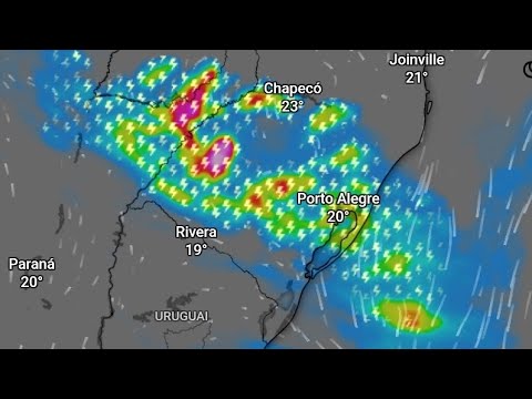 ALERTA DE CHUVA FORTE TEMPORAIS NO RIO GRANDE DO SUL SEXTA-FEIRA 01/05/2026