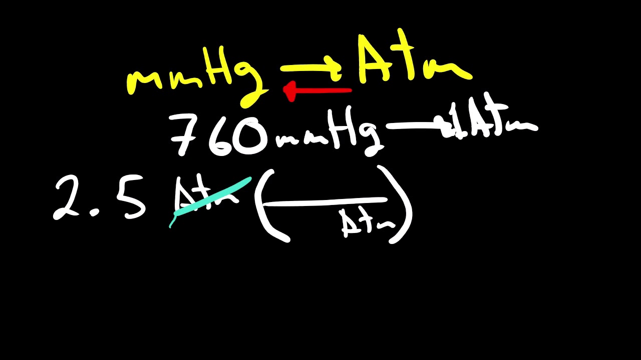 ✍ mmgh a atm ¿COMO CONVERTIR mmhg a Atm ✍