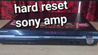 how reset home theater. sony dav dz270 reset.  cold reset home theater