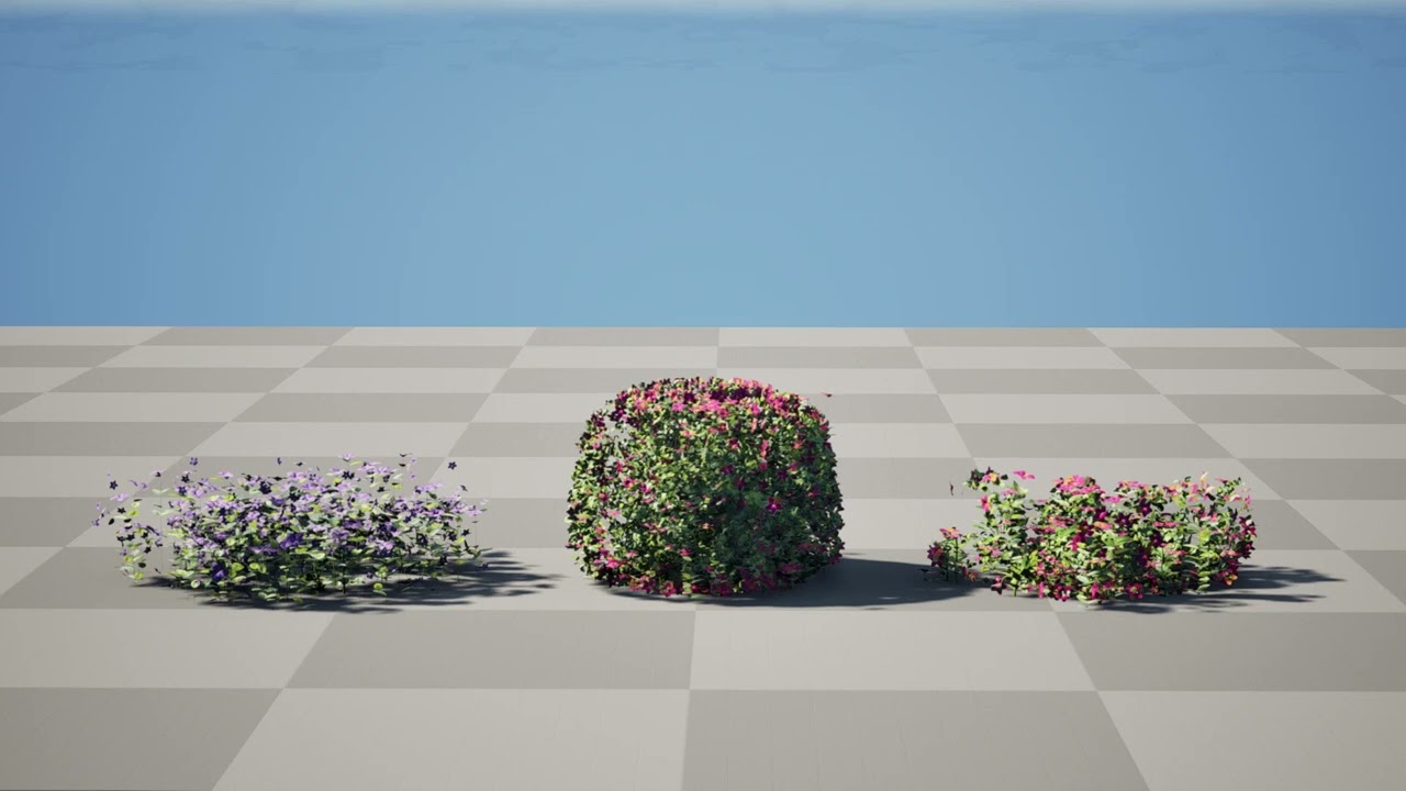 Vinca Minor Ground Cover Pack 3D Model