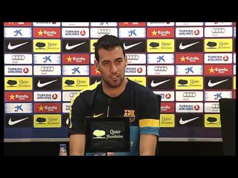 Busquets || rueda de prensa 21/12/12