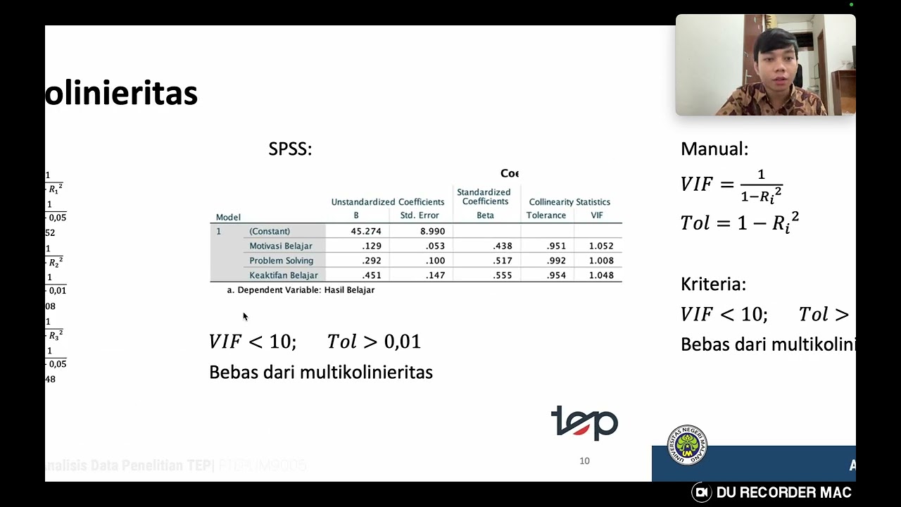 Analisis Regresi Ganda 3 Prediktor