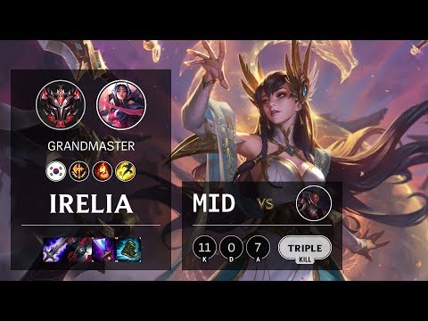 Irelia Mid vs Lucian - KR Grandmaster Patch 10.12