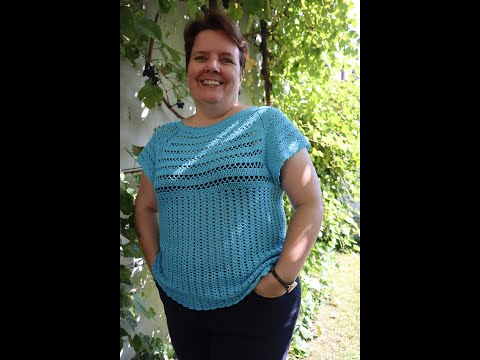 Bluza croșetată Azur (Azure crochet blouse)