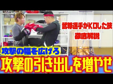 【ダウンを狙え！】武尊選手の技を分析！誰でも出来る技！習得するべき！《kickboxing training》