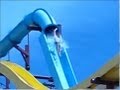 NEAR DEATH Waterslide Accident: Launch and Fall ...