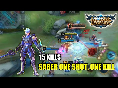 SABER ONE HIT COMBO BUILD 2021 - MOBILE LEGENDS