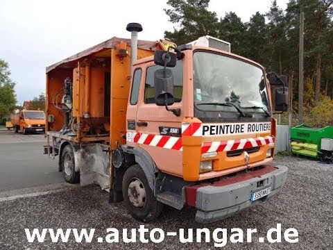 Renault S150 GSR Meteor M07 Graco Airless Markiermaschine Roadmarking Machine www.auto-ungar.de
