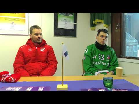 Veiterä - Narukerä 7-6 ottelun lehdistötilaisuus 5.1.2020