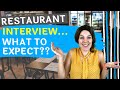 Waiter Interview: What To Expect In Your Restaurant Interview | Restaurant Server Training