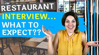 Waiter Interview: What To Expect In Your Restaurant Interview | Restaurant Server Training