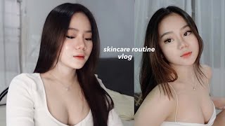 VLOG: quarantine acne journey + skin care routine *affordable*