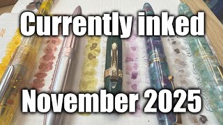 These colors are STUNNING! Check out my November 2025 #currentlyinked pens!