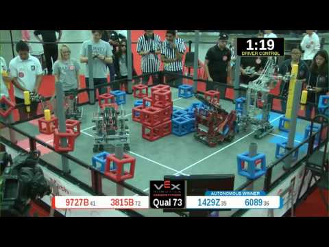 2015 VRC Math Q73 - 9727B 3815B vs 1429Z 6089 - 61 to 67 - VEX Worlds 2015 - Math Division